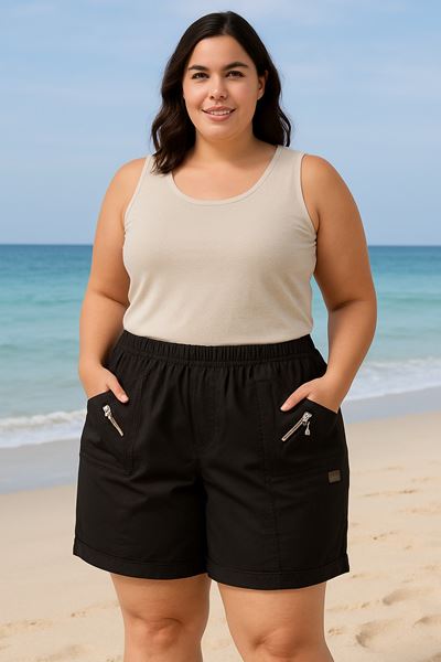 Immagine di CURVY GIRL STRETCH COTTON SUPER COMFY SHORTS